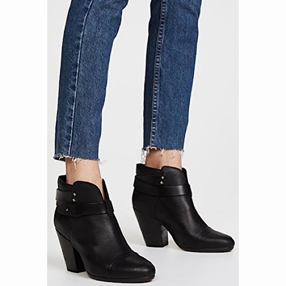 Rag & Bone ‘Harrow’ Leather Booties - Picture 1 of 9